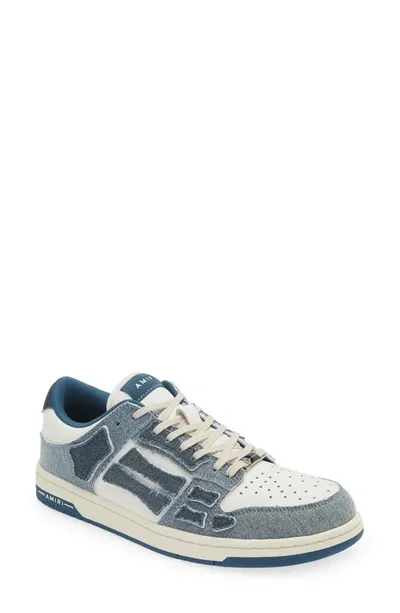 Amiri Skeltop Low Shoes In Slate Blue