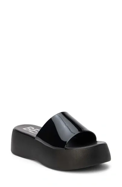 Coconuts By Matisse Solar Platform Slide Sandal In Black