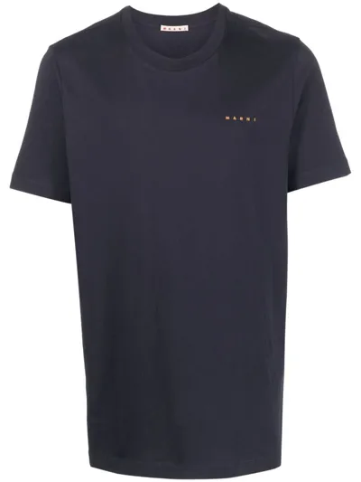 Marni Logo-print T-shirt In Black