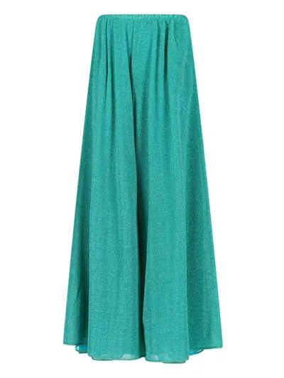 Oseree Lumiere Wide Pants Aquamarine M In Blue