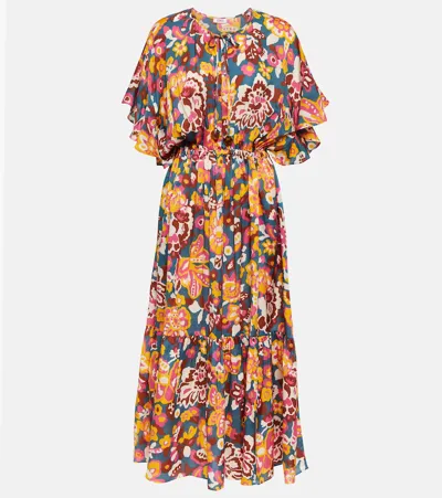 Eres Pimento Long Dress In Imprime Flower Po