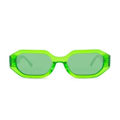 Attico The  Irene Sunglasses In Green