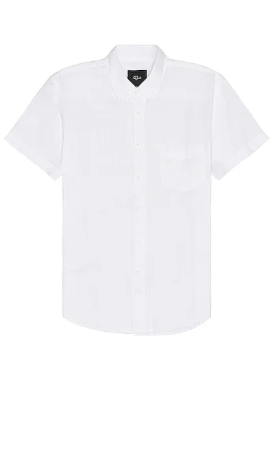 Rails Fairfax White Short Sleeve Cotton Shirt