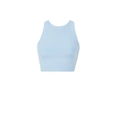 Girlfriend Collective Blue Dylan Sport Bra In Cerulean