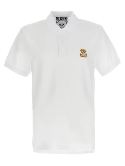 Moschino Teddy Polo White