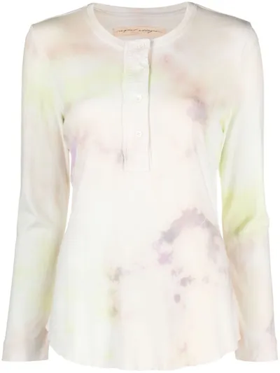 Raquel Allegra Bleached Cotton Sweatshirt In Neutrals