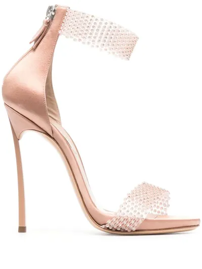 Casadei Cappa Blade Twenties - Woman Sandals Powder And Crystal 37