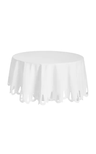 Moda Domus Linen Tablecloth In White