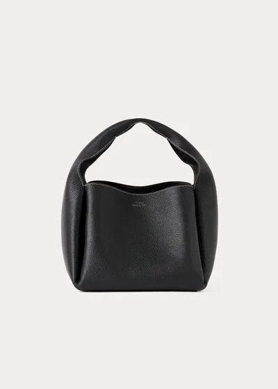 Totême Bucket Bag Black Grain