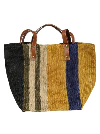 Colville Little Sister Raffia Tote Bag In Neutrals