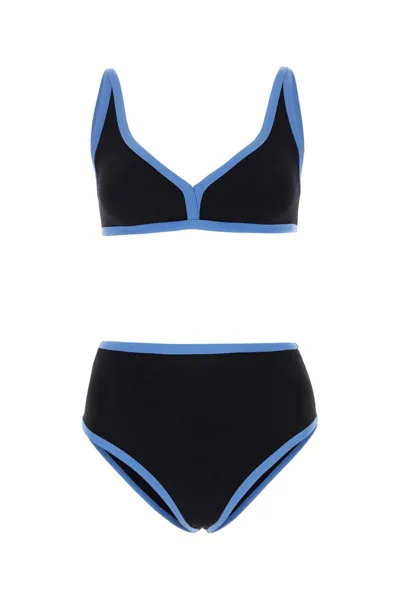 Lisa Marie Fernandez Maria High-waisted Bikini Set In Black