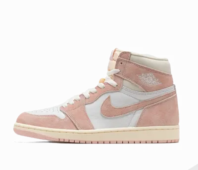 Pre-owned Jordan Nike Air  1 Retro High Og Washed Pink Sneaker Neu Damen Freizeit Schuhe