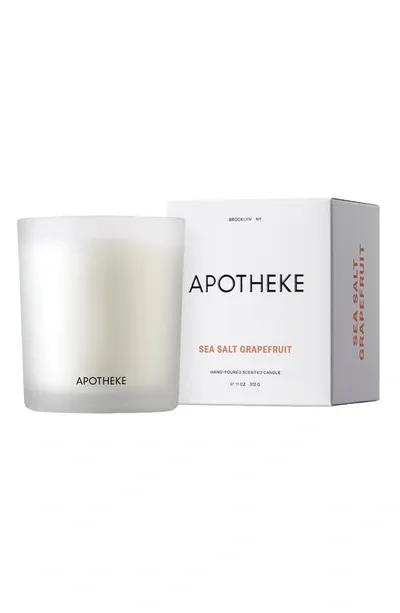 Apotheke Sea Salt Grapefruit Signature Scented Candle In White