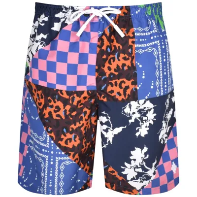 Marcelo Burlon County Of Milan Swim Shorts In Blue