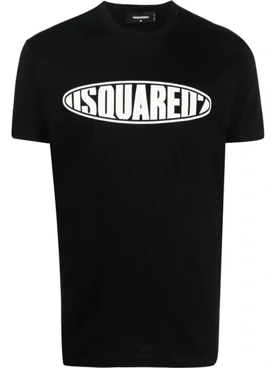 Dsquared2 D2 Surf Board Tee In Black