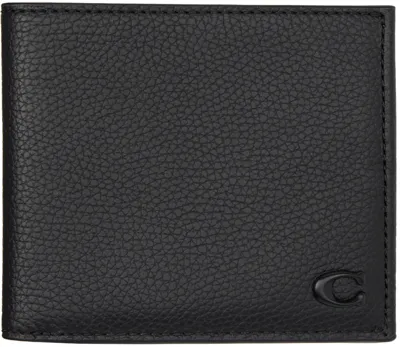 Coach Black Double Billfold Wallet