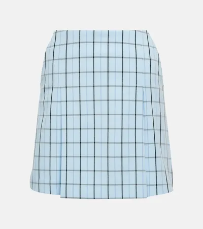 Tory Sport Checked Skort In Blue