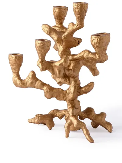 Polspotten Apple Tree Candle Holder In Gold