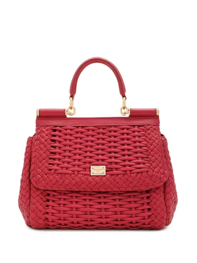 Dolce & Gabbana Small Sicily Handbag In Hibiscus