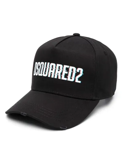 Dsquared2 Logo-print Baseball Cap In Black