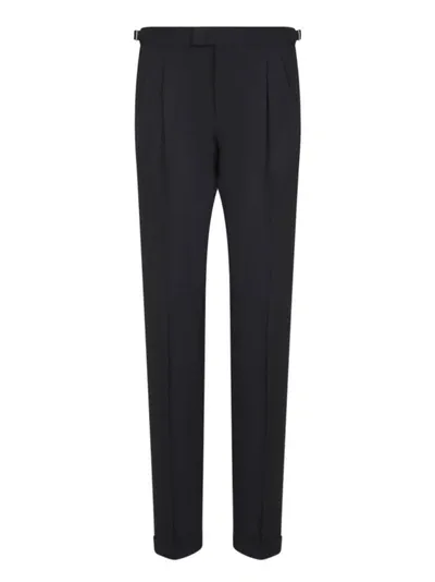 Pt Torino Blue Master Trousers In Black