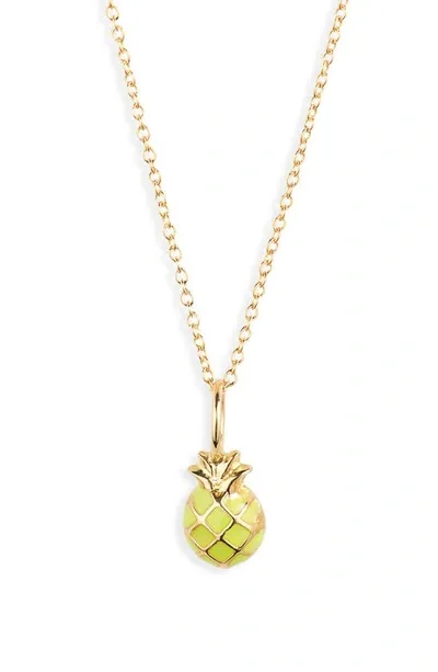 Bony Levy Kids' 14k Gold Pineapple Pendant Necklace In 14k Yellow Gold