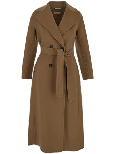 's Max Mara Belted Long In Beige