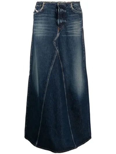 Diesel De-pago-s Denim Skirt In Blue