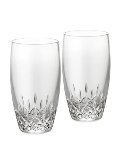 Waterford Lismore Essence Crystal Highball Glasses Set Of Two In Neutral