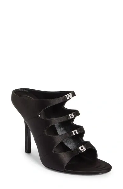 Alexander Wang Lolita 105 Sandal In Satin In Black