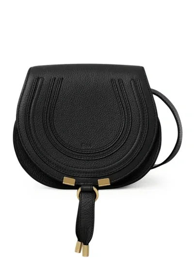 Chloé Marcie Small Saddlebag In Black