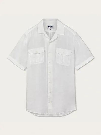 Love Brand & Co. Men's White Normans Hemp Shirt