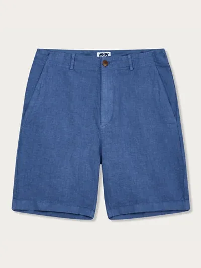 Love Brand & Co. Men's Deep Blue Burrow Linen Short