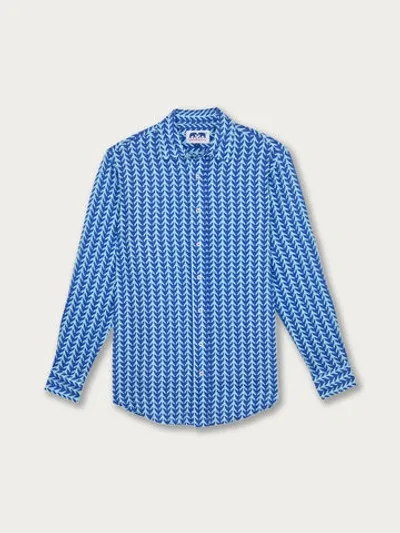 Love Brand & Co. Men's Whale Tale Abaco Linen Shirt