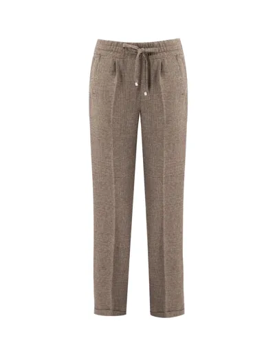 Kiton Trousers In Brown