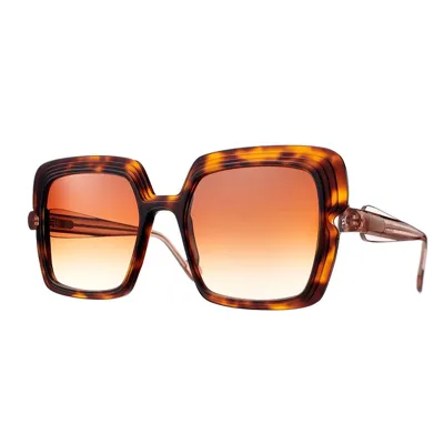 Caroline Abram Sunglasses In Havana/marrone