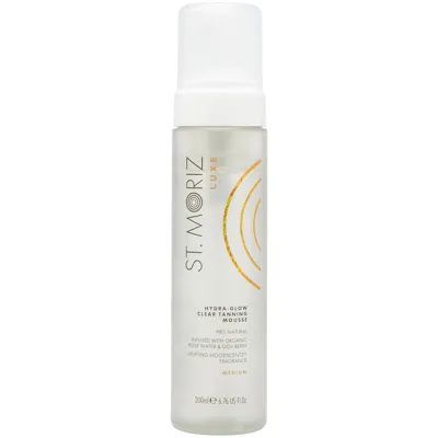 St. Moriz Luxe Hydra-glow Clear Tanning Mousse - Medium 200ml In White