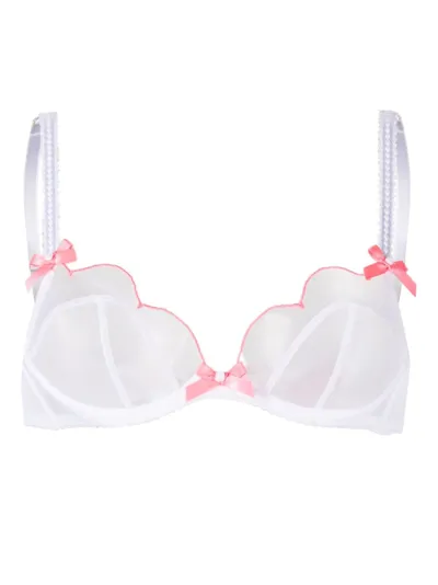 Agent Provocateur Lorna Scallop-edge Bra In White