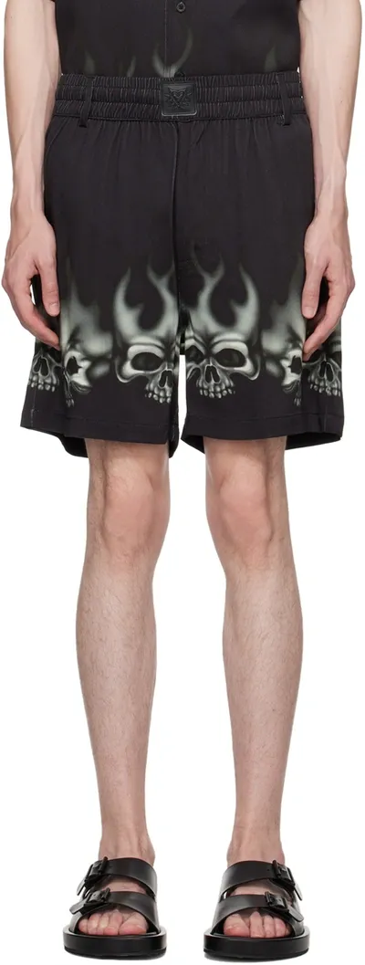 Stolen Girlfriends Club Black Printed Shorts