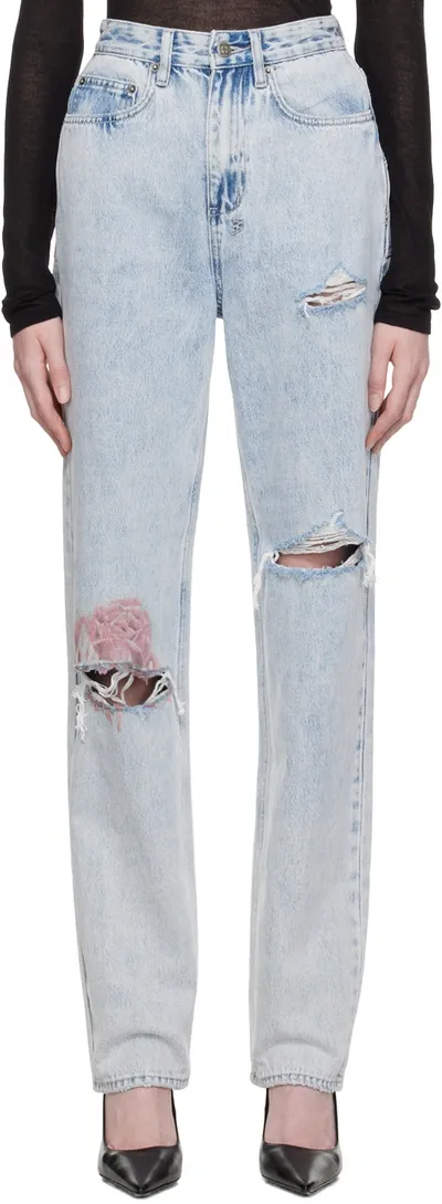 Ksubi Blue Playback Jeans In Denim