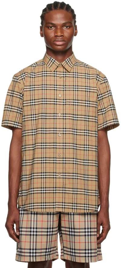 Burberry Beige Vintage Check Shirt