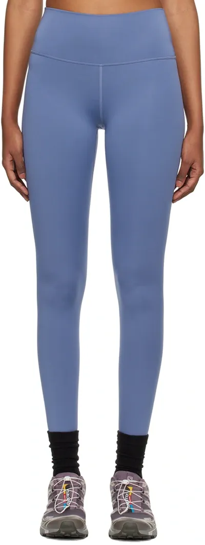 Alo Yoga Blue High-rise Leggings In Infinity Blue