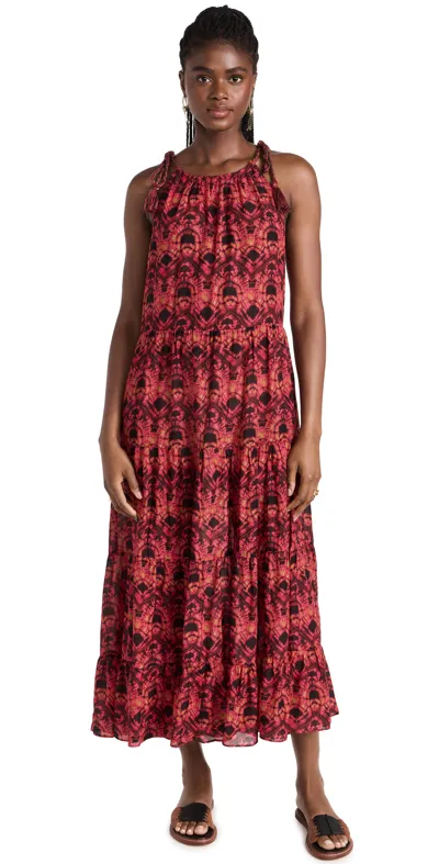 Ulla Johnson Wild Rose Ottavia Tiered Maxi Dress