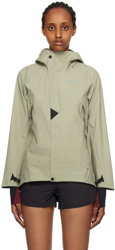 Klättermusen Khaki Asynja Jacket In Silver Green