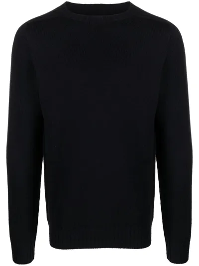 Dondup Long-sleeve Knitted Wool Jumper In Black