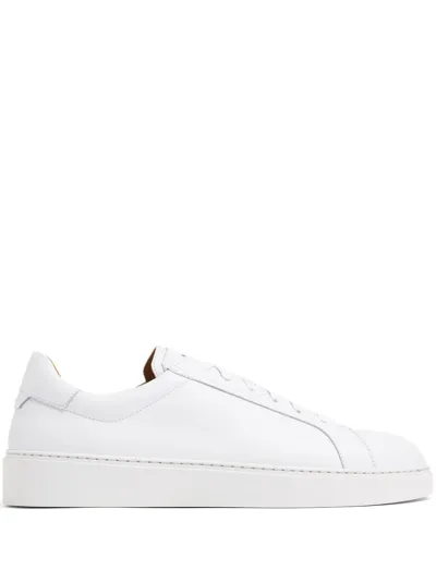 Magnanni Leather Low-top Sneakers In White