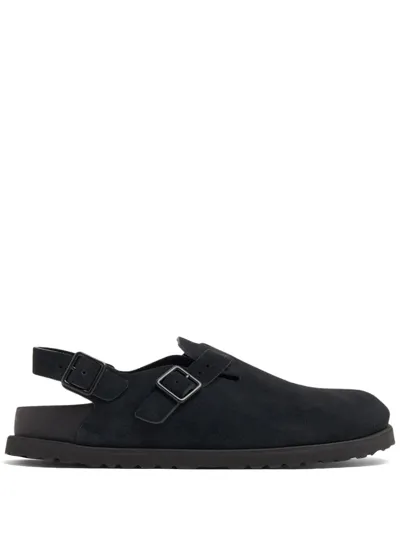 Birkenstock Tokio Suede Sandals In Black