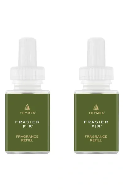 Pura X Thymes Frasier Fir 2-pack Diffuser Fragrance Refills In Green