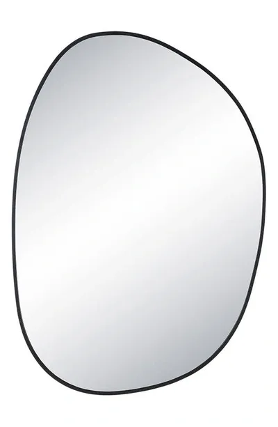 Renwil Bozeman Oblong Mirror In Clear/matte Black