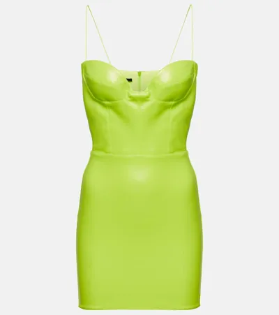 Alex Perry Sweetheart Bodycon Minidress In Yellow